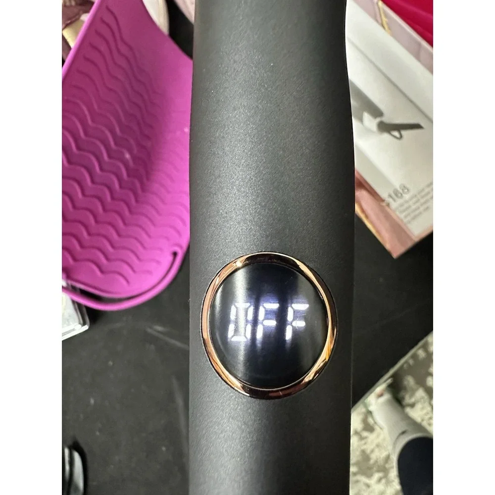 Landot HS168 2-in-1 Hair Twist Hot Iron Curler/Straightener - Black Purple 11c - Picture 7 of 8